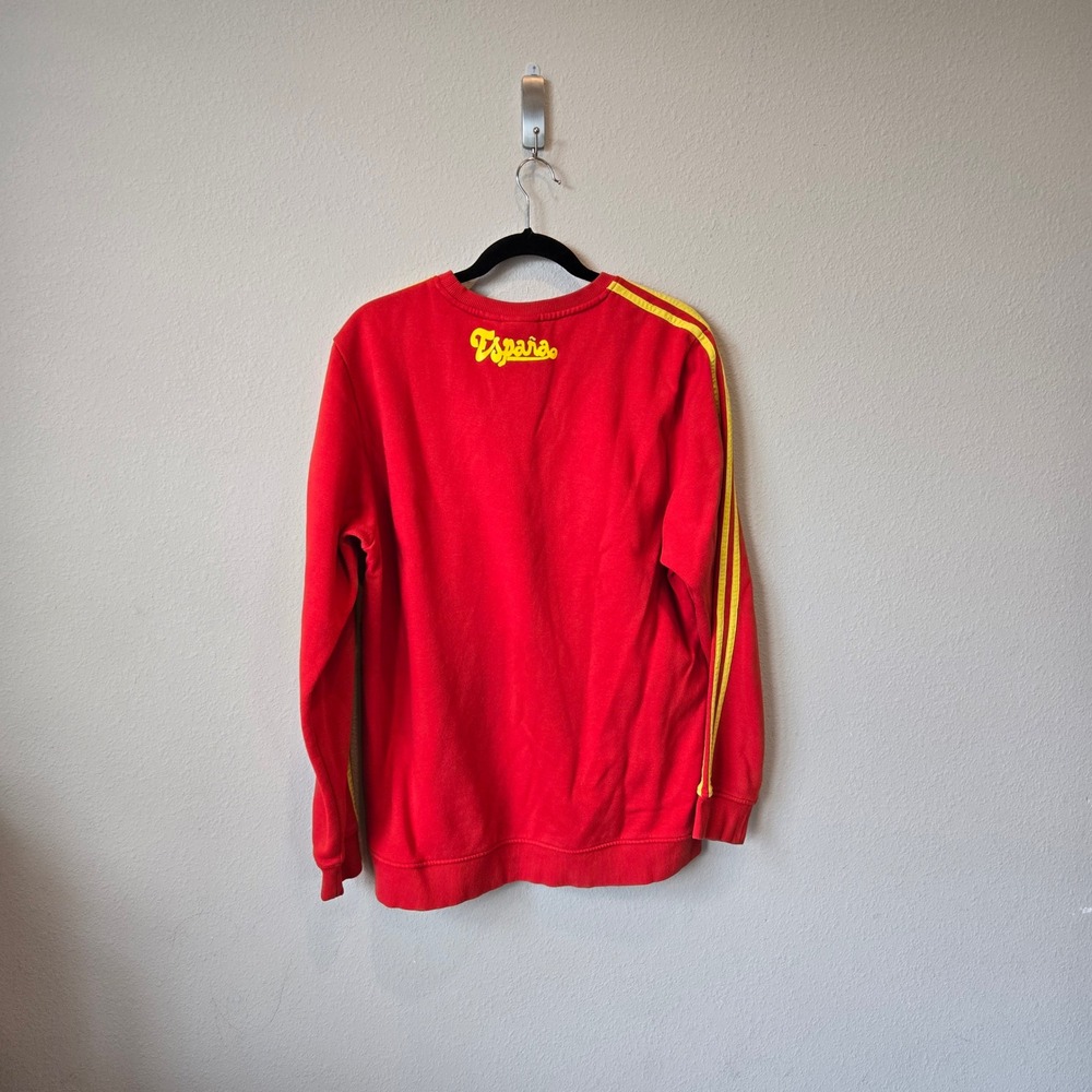2011 Adidas Originals Mens Espana Spain Red Sweatshirt Size L, World Cup Soccer - Picture 3 of 7